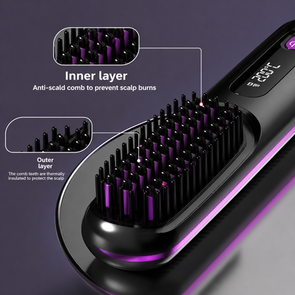 Portable Hair Straightening Brush
