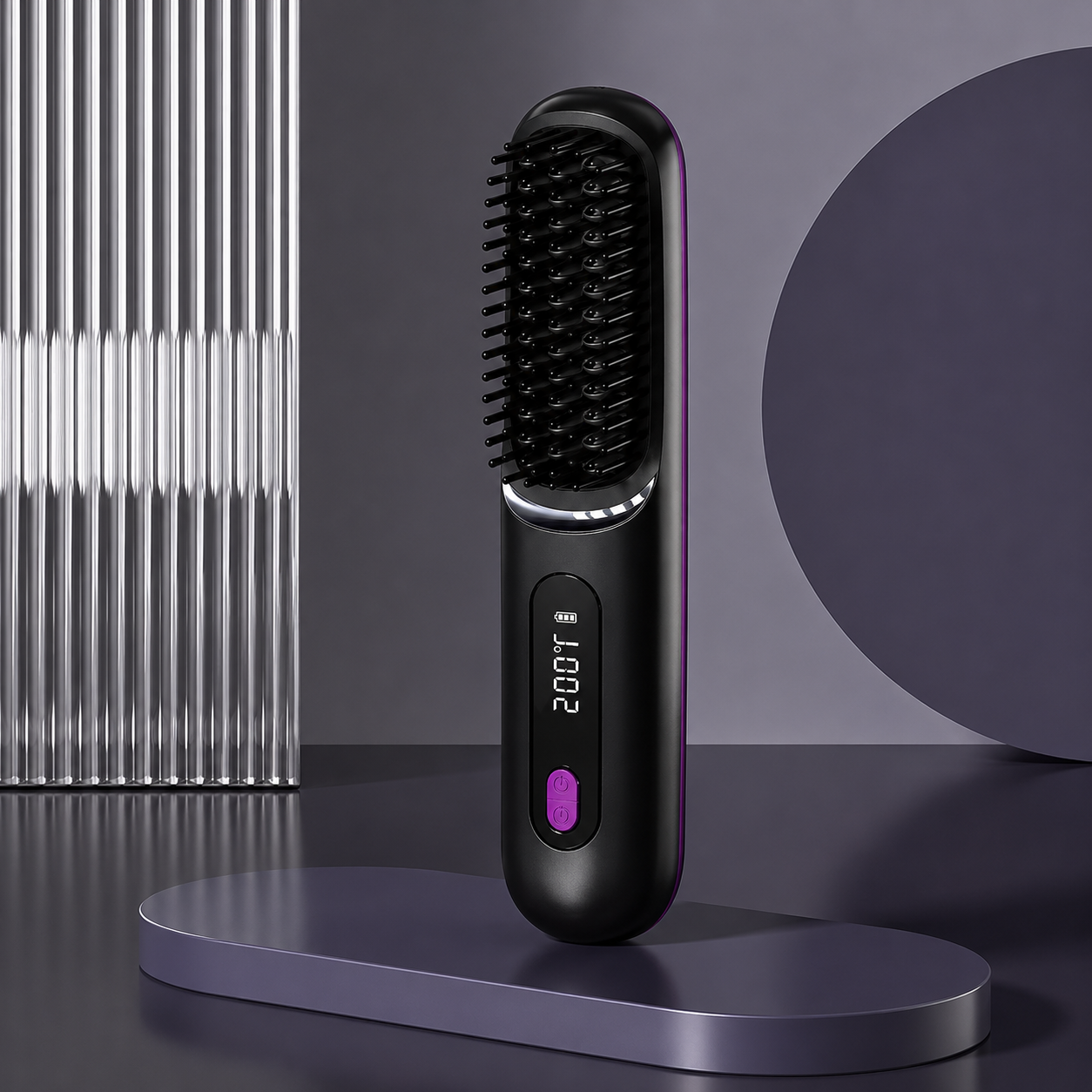Portable Hair Straightening Brush