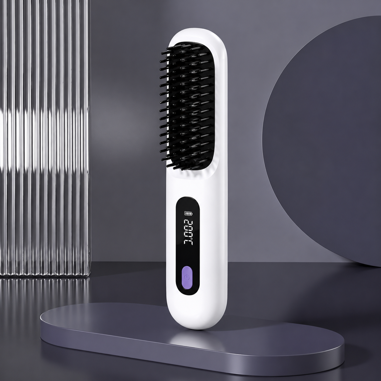 Portable Hair Straightening Brush